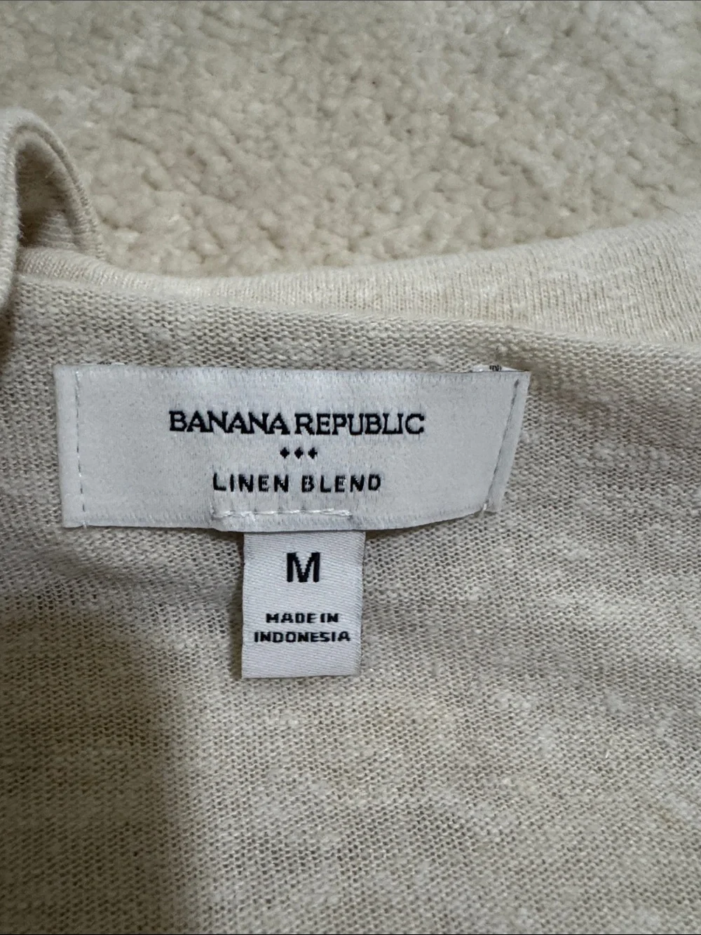 Banana Republic Men's Polo in Light Taupe